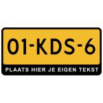 Kentekenplaathouder Amerikaans met tekst