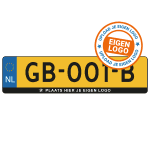 Kentekenplaathouder Auto met eigen logo