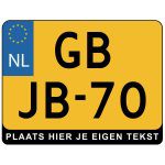 Kentekenplaathouder Motor met tekst